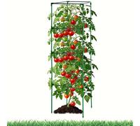 TEMU de tres niveles para plantas, ideal para tomates, pepinos y frijoles - malla verde duradera, fácil montaje, diseño ahorrador de , para jardinería vertical y uso exterior