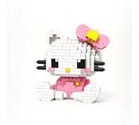 TEMU Decoración de bloques de construcción Sanrio, figuras para DIY de Hello Kitty, Kuromi, My Melody, Cinnamoroll, regalo de decoración de escritorio kawaii para y para niños de 3+