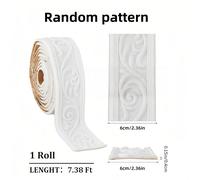 TEMU Decoración de moldes de espuma elástica autoadhesiva, fácil de pelar y pegar, adecuada para marcos de espejos, paredes y decoración de hoteles.