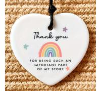 TEMU Decoración de recuerdo acrílica 2D con forma de , diseño 2D con y estrellas - "Gracias por ser tan de mi " - un regalo para de preescolar, despedidas de preescolar o guarderías