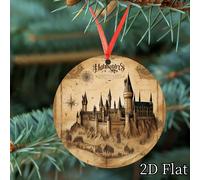 TEMU Decoración Navideña 2D de Bros, Harry Potter, 1 Pieza, Adorno para Árbol de Navidad, Decoración para Fiestas, Accesorio para Coche y Hogar, de Otoño, Halloween