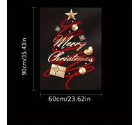 TEMU Decoración navideña festiva: Elegante pegatina con UV para ventanas y puertas de vidrio - , no requiere energía.