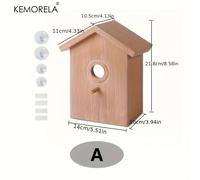 TEMU Decoración para jardín exterior con casa de pájaros y comedero con para colocar en , sin batería