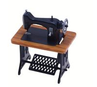 TEMU Decoraciones para de muñecas, un de máquina de coser vintage en miniatura para de muñecas, accesorios para crear de a , componentes de bolsillo, como un regalo coleccionable para y entusiastas