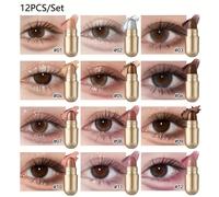 TEMU del / Paquete, Crema de de Ojos Marrón, de Ojos Mate y , Larga Duración, Resistente y al , Base de Maquillaje de de Ojos para a Día, y Portátil