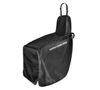 TEMU Delantal Calentador de Piernas para Motocicleta - Poliéster Negro, Manta de Invierno Forrada con Forro Polar para Scooters y Motocicletas