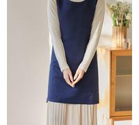 TEMU Delantal estilo japonés de tela, delantal chaleco floral versión coreana, 1 pieza