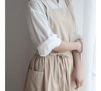 TEMU Delantal Literario de Algodón, Chaleco de Cocina, Falda de Cintura, Uniforme de Trabajo, Vestido de Mujer, Ropa de Trabajo 1 pieza