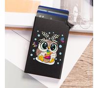 TEMU Delgada con Bloqueo RFID y Portatarjetas Pop-Up - Diseño de Lindo, Aleación de Aluminio, Estilo de Negocios para Hombres y Mujeres -