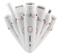 TEMU Depiladora Eléctrica 7 en 1 para Cuerpo, Axilas, del Bikini, Piernas, Afeitadora y Clipper para Mujer