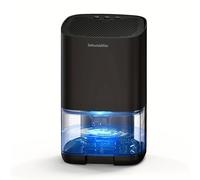 TEMU Deshumidificador doméstico de 35 oz para dormitorio, deshumidificador pequeño de 2500 pies cúbicos, luces LED de , ultrasilencioso para baño, sótano, armario, garaje