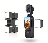 TEMU Desiontal Luz de Relleno Magnética para DJI Pocket3 | Ajustable, Recargable, Vida Útil Ultra Larga, y Portátil con Adiciones de Mosquetón, Luces LED, No