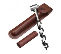 TEMU Destornillador manual de soldadura incorporado para bushcraft con cubierta de cuero sintético y herramienta de en Eye