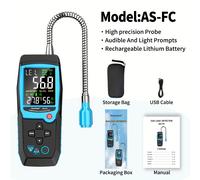 TEMU Detector de Fugas de Gas Combustible Aicevoos con Pantalla Digital Recargable, Alarma de Sensibilidad, Probador de y con Indicaciones Sonoras y Visuales para los Inflamables