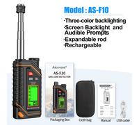 TEMU Detector de Fugas de Gas Combustible con Pantalla Digital Recargable de Sensibilidad, Adecuado para los Combustibles