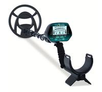 TEMU Detector de metales con bobina de búsqueda de 10 pulgadas, pantalla LCD de , panel operativo multifuncional ajustable, de detectar metales (baterías no incluidas en el envío)