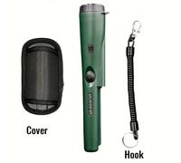 TEMU Detector de metales portátil con varilla indicadora: 5" profundidad, 66 pies , 360° detección manual en 3 (/vibración), ideal para adultos, ¡batería no incluida!