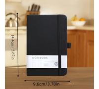 TEMU Diario A6 de Cuero de Calidad - Cuaderno de Rayas Ideal para Profesionales, y Conferencias. Fácilmente las Ideas en Acciones