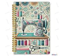 TEMU Diario de Costura, Adorable Diario de Diseño de Kit de Costura, Ideal para Amantes de la Costura y a las Manualidades, Diario de - Diario de de Moda, 5.5X8.3 Pulgadas