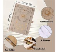 TEMU Diario de puntos adecuado para hombres como para mujeres, cuaderno estético de puntos A5 para escribir, ideal para el trabajo, viajes y , 200 páginas de puntos con puntos, 14.7 cm x 21.3 cm