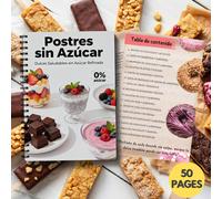 TEMU Diario de Recetas de Postres Sin - Delicias Fáciles y Sin para Bajar de Peso, Diabéticos, Alimentación , Mayores y Familias Ocupadas | Dulces Bajos en Calorías y con Ingredientes y Rápidos
