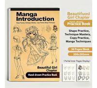 TEMU Dibujo de Líneas para Principiantes con Personajes de Anime, Fáciles de Esbozar. Práctica en Técnicas de Calcado y Materiales de , ¡ para Artistas y Fans! Colores de la Enviados al