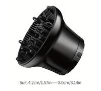 TEMU Diffusor Ajustable para Cabello , Compatible con Secadores de 1.45 a Pulgadas, Accesorio Universal para Ondas Finas y Frisadas, Herramienta Profesional de Salón, Regalo Ideal para de la o - Niñas