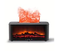TEMU Difusor de aceites esenciales de escritorio que una llama de chimenea, actúa como humidificador y una niebla espesa para un