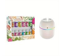 TEMU Difusor de Aceites Esenciales Mini Portátil con USB - 12 Recambios y Aceites Difusores - Dispositivo USB Ideal para Dormitorios, Coches, , Residencias - Difusores y Ambientadores