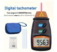 TEMU Digital Portátil VVIA - Medidor de RPM a Laser Sin para Ruedas, Motores y , de 2.5-99,999 RPM, Precisión del 0.01%, Funciona con Pilas (Pilas No Incluidas)