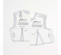 TEMU DIHAN YA101 Regla de Bloques de de Prendas Básicas de Plástico Multi-Tamaño para Mujer, Regla de Costura y Acolchado, Regla de Corte para Prendas