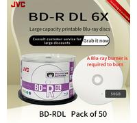 TEMU Disco Blu-Ray JVC/JVC original BD-R de gran capacidad de almacenamiento de 25G/50G/100G. Se puede imprimir en Blu-Ray para ser quemado por una grabadora de Blu-Ray.