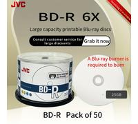 TEMU Disco Blu-Ray JVC/JVC original BD-R de gran capacidad de almacenamiento de 25G/50G/100G. Se puede imprimir en Blu-Ray para ser quemado por una grabadora de Blu-Ray.