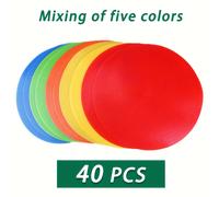 TEMU Discos de Entrenamiento de Agilidad de 5 Colores, Marcador y Set de Discos de Obstáculos para Ejercicios de Fútbol y Baloncesto - Ayudas Didácticas para la Integración Sensorial