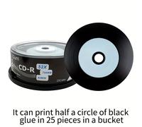 TEMU Discos Gulri /Discos Grabables, Discos de Vinilo , Discos de , Discos Imprimibles, 52x Velocidad, 700MB, Paquete de 10/25 Unidades, Discos