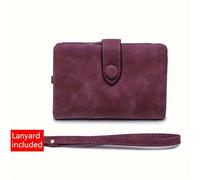 TEMU - Diseño Compacto y Corto con Acabado en Color Sólido, Elegante, Cierre Seguro con Solapa y Broche, Ultraportátil y - Ideal para Uso Diario Casual de Mujeres