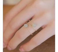 TEMU Diseño fácil y elegante de anillos de piedra natural para hombres y mujeres, con un estilo bohemio único, perfectos para que las los usemos y los regalamos en de San Valentín