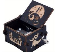 TEMU Disney "El Extraño Mundo de Jack" de Manivela y Melodía Automática de - Tema ' es Halloween', Regalo para Fiestas, y Coleccionables Divertidos