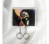 TEMU Disney El Extraño Mundo de Jack y Sally Llavero - Acrílico de Calidad con Pegatinas Sin Residuos, Regalo para Recién , Accesorio de Moda Femenino, Temático para Halloween o Acción de Gracias,