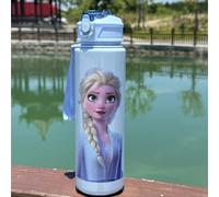 TEMU Disney Frozen Botella Deportiva con Tapón | Portátil y Elegante, Ideal para Fitness, Running y al - Regalo para y de la