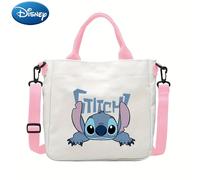 TEMU Disney Stitch Bolso de Rosa con Dibujos Animados Lindo, Bandolera de Gran Capacidad y para Mujeres para el Uso Diario y Compras