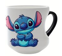 TEMU Disney Stitch Taza de Cerámica con Asa de - 60°C al , para Lavavajillas, Regalo Ideal para Navidad, Halloween, San Valentín y , Diseño Divertido, Ilustración , Bebida
