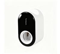 TEMU Dispensador automático de pasta de dientes y soporte para cepillos de dientes para el baño, montaje en pared sin necesidad de taladrar