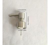 TEMU Dispensador de Jabón de de Acero Inoxidable 304 con Manija Ergonómica de Palanca y Dispensador de Espuma - Dispensador de Jabón Moderno para Baño y Cocina con Ventana Transparente