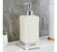 TEMU Dispensador de jabón de manos de plástico de alta gama para hoteles, diseñado creativamente para jabón líquido y uso en el baño con bomba manual