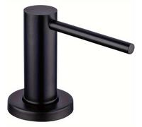 TEMU Dispensador de Jabón Higiénico de Acero Inoxidable con Bomba - Prensa Manual de Plástico y Metal para Jabón , Compatible con Lavavajillas/Fregadero, Compacto para Encimera o