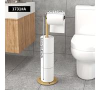 TEMU Dispensador de papel higiénico , soporte de rollo de piso para almacenamiento en el baño, accesorios de baño, adecuado para 460