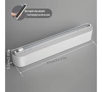 TEMU Dispensador de Película Adhesiva Magnética con Cortador Deslizante - Reutilizable, Fácil de , Envoltura de Plástico para Cocina, Restaurante y Supermercado - Ideal para