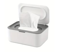 TEMU Dispensador de toallitas húmedas recargable para adultos a de 14 años, diseñado para un fácil uso con una sola , con una base antideslizante, compatible con diferentes tipos de toallitas de papel