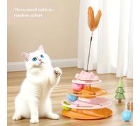 TEMU Disponible en , juguete interactivo para gatos una pista de tres niveles y un . Es un divertido juguete educativo para mascotas, sin pilas, diseñado para entretener y a tu gato